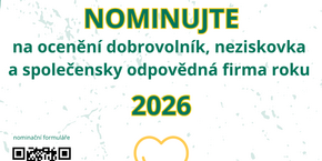 Ocenění pro ty, kteří pomáhají druhým. Nominace jsou otevřeny